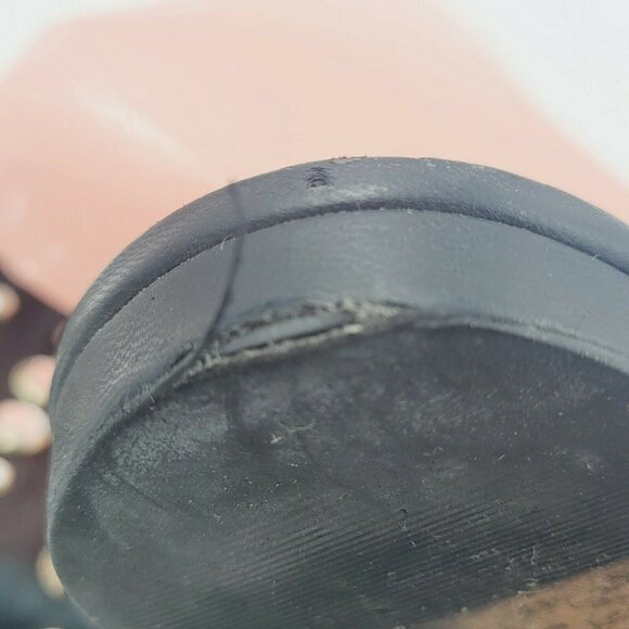 Steven By Steve Madden Black Rhinestone Jeweled Slide Sandals Size 8M - Picture 9 of 9